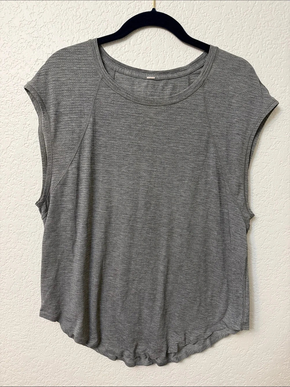 lululemon athletica Gray Cap Sleeve Crewneck Tank